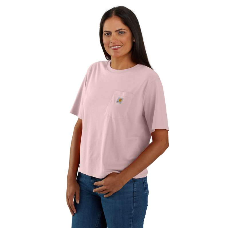 Carhartt Women's Loose Fit Lightweight Short-Sleeve Crewneck T-Shirt - SOFT ROSE P52