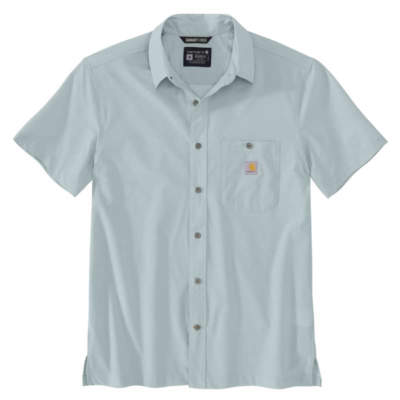 Carhartt Men's Force Sun Defender Relaxed Fit Lightweight Short-Sleeve Shirt - DEW DROP E73