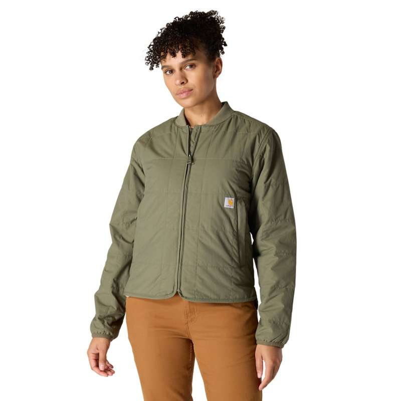 Carhartt Women's Rain Defender Loose Fit Lightweight Insulated Jacket - DUSTY OLIVE DOV