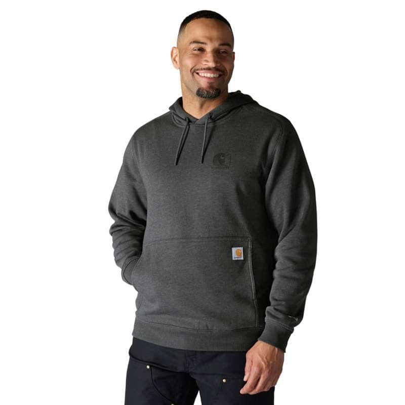 LT WEIGHT LOGO GRAPHIC HOODIE - CARBON CRH