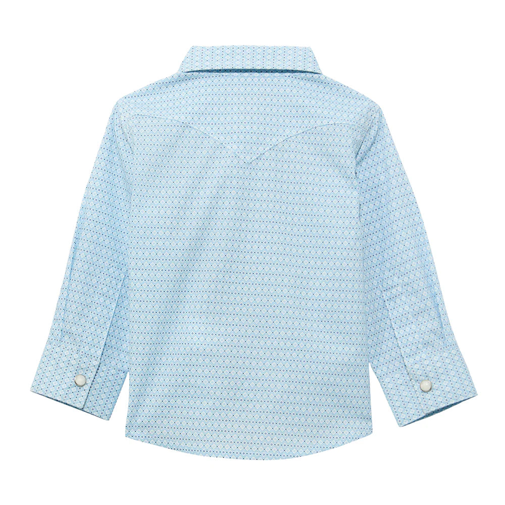 Wrangler Infant and Toddler Long Sleeve Western Snap Shirt