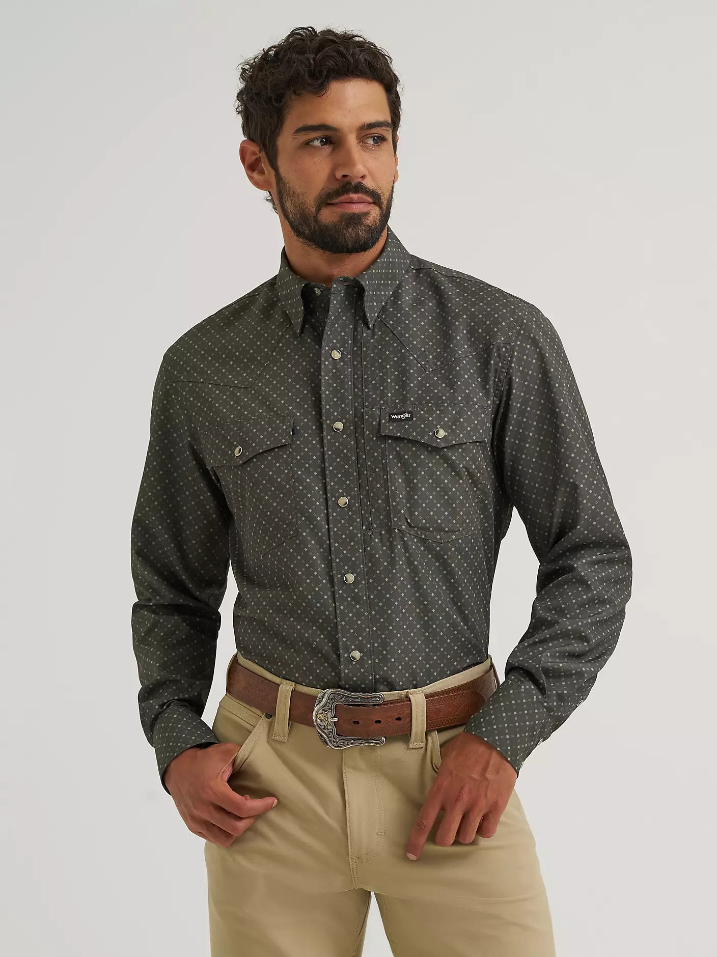 Wrangler Men's All Terrain Performance Print Shirt