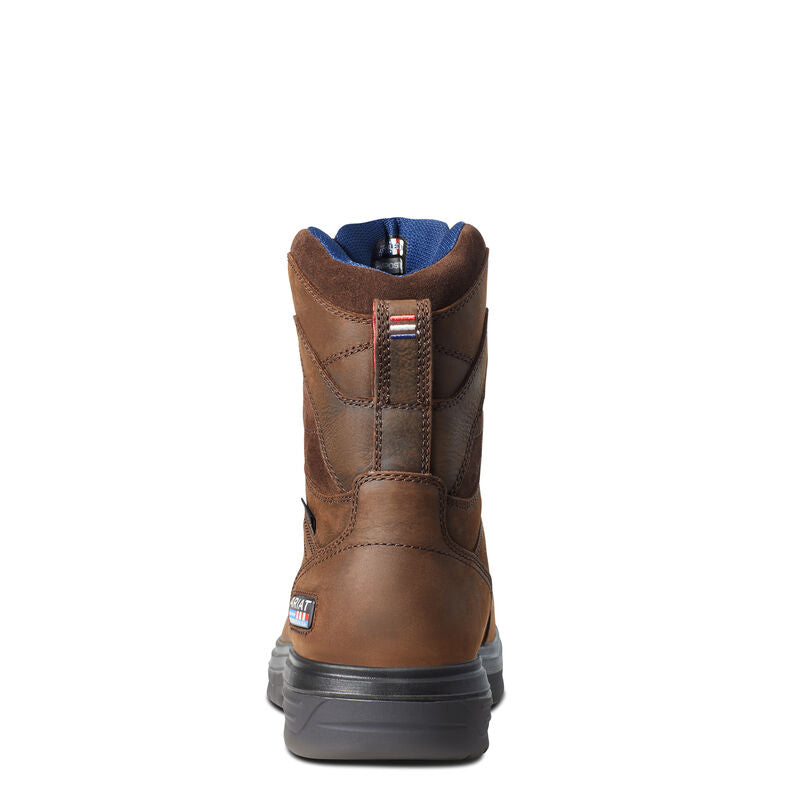 Ariat Men's Turbo 8" USA Assembled Waterproof Carbon Toe Work Boot