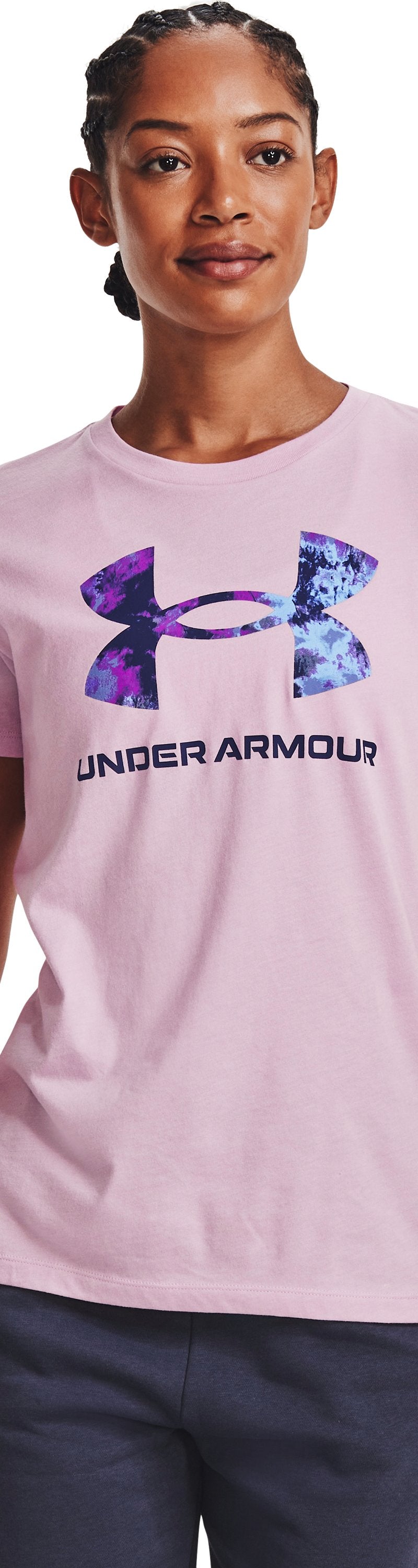 Women's UA Sportstyle Graphic Short Sleeve - PINK FOG 694