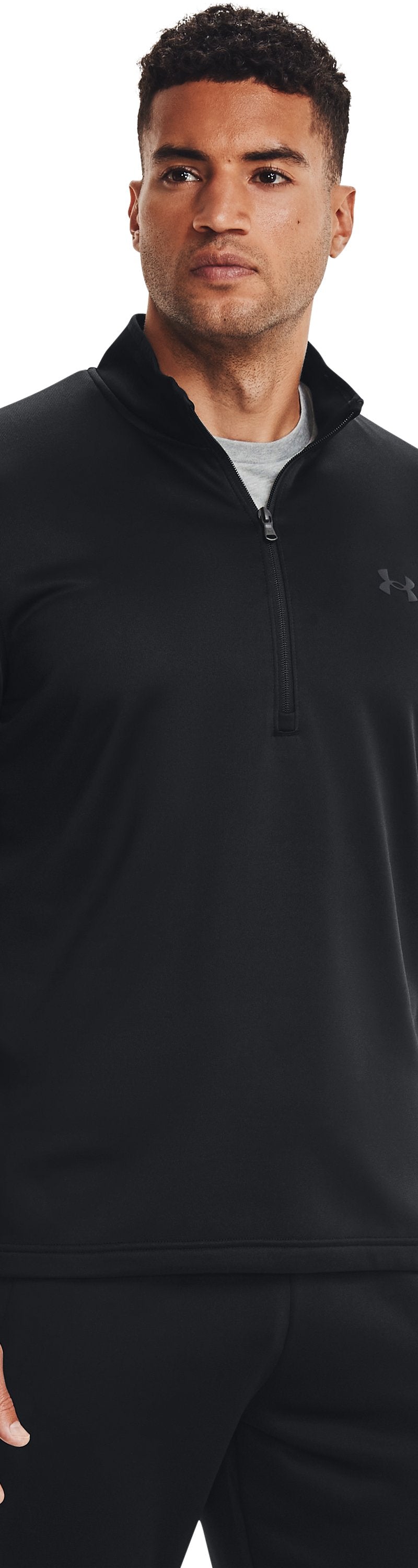 Under Armour Men's Armour Fleece ½ Zip - BLACK 001