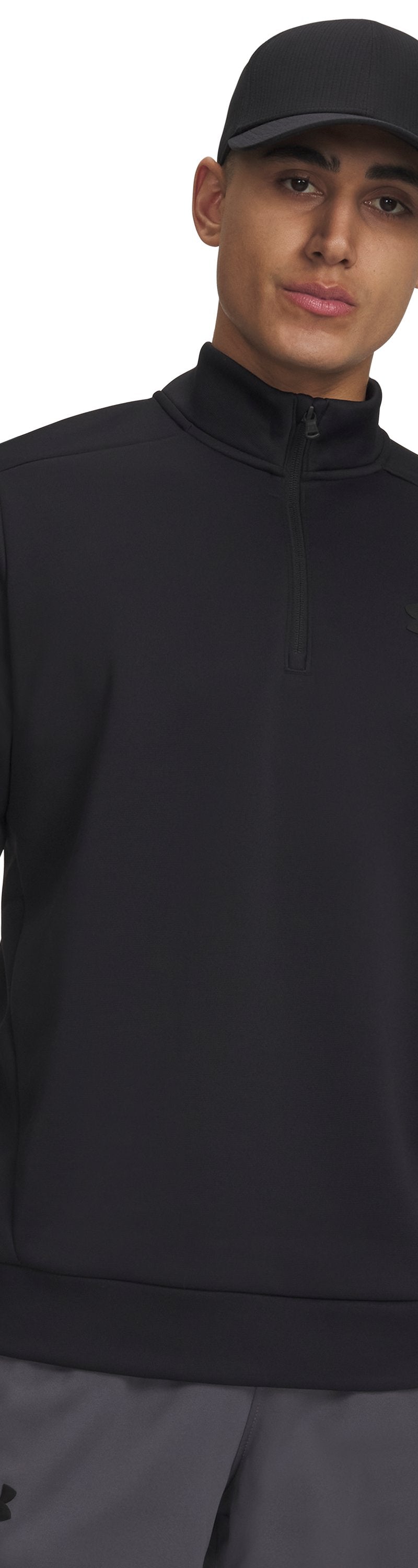 Under Armour Men's Fleece ¼ Zip - BLACK 001