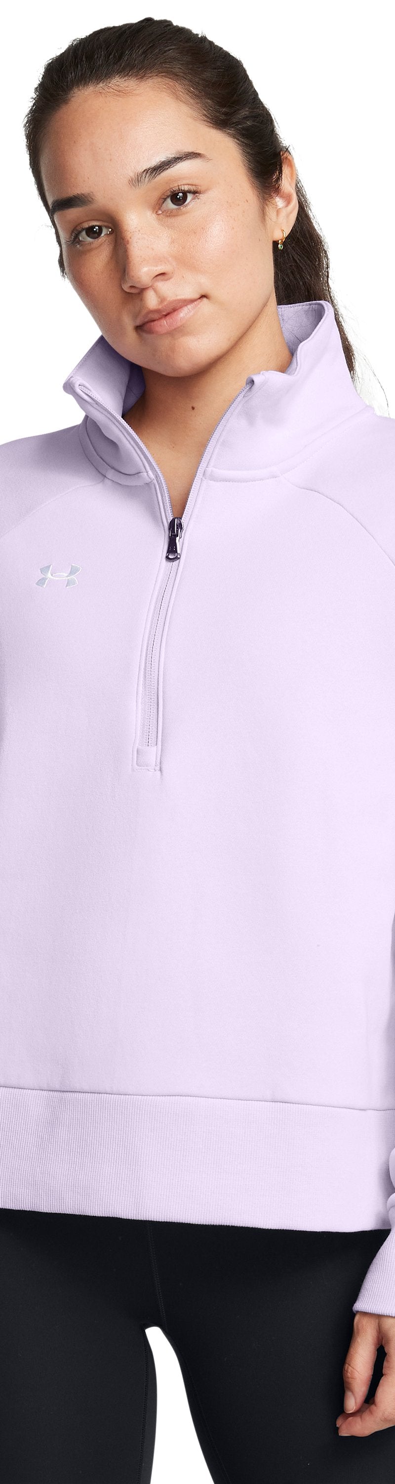 Under Armour Women's UA Rival Fleece ½ Zip - LILAC 535
