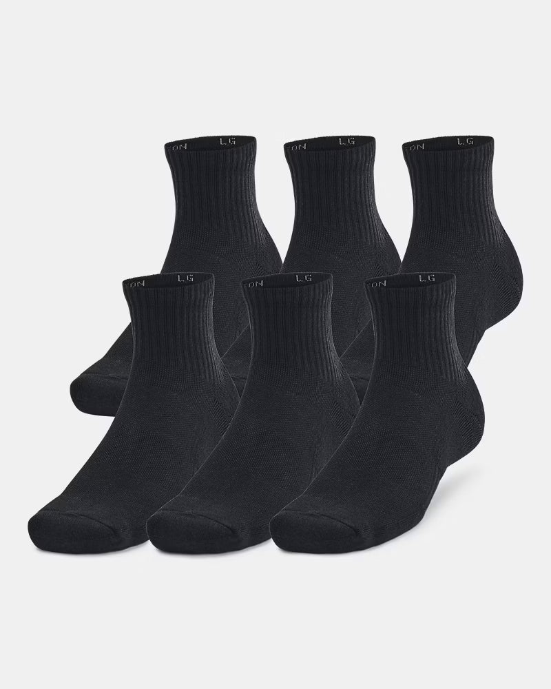 Under Armour Unisex Training Cotton 6-Pack Quarter Socks