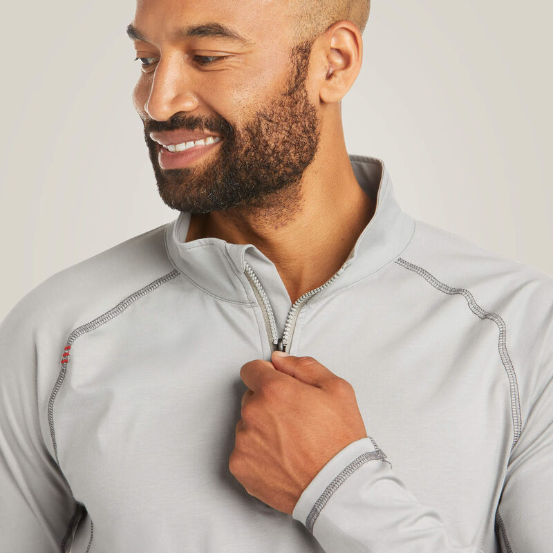 Ariat Men's FR Combat Stretch Patriot 1/4 Zip Work Shirt