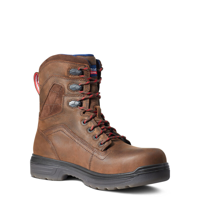Ariat Men's Turbo 8" USA Assembled Waterproof Carbon Toe Work Boot