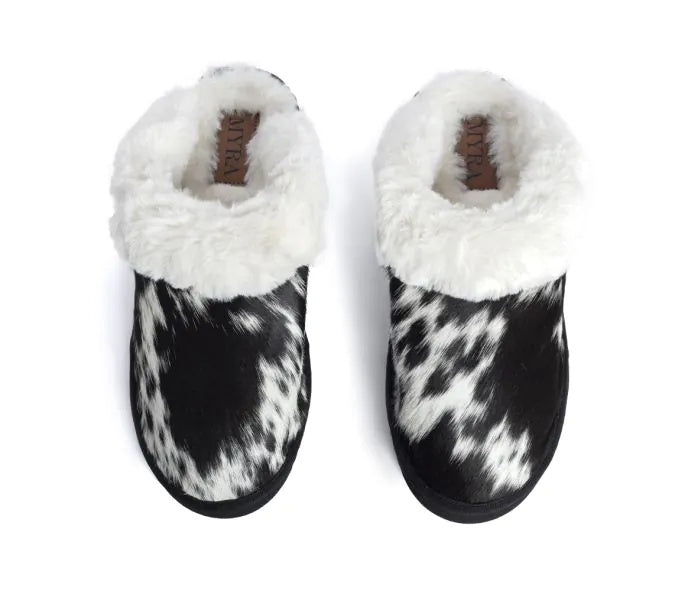 Myra Alamosa Hair-on Hide Lined Slippers