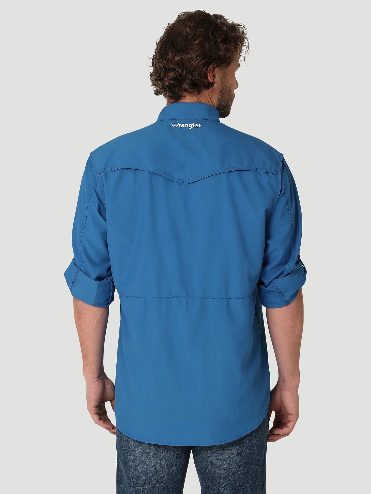Wrangler Men's Performance Snap Long Sleeve Solid Shirt