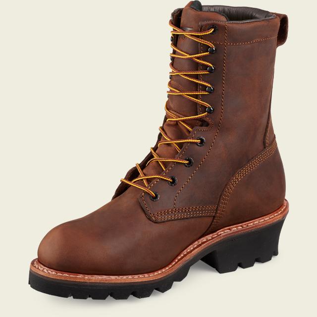 Red Wing Men's Loggermax 9-Inch Safety Toe WP Logger Boot