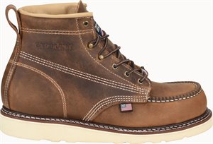 Carolina Men's 6" Amp USA Moc Toe Wedge Work Boot