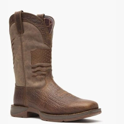 Durango Men's Rebel Distressed Flag Embroidery Western Boot