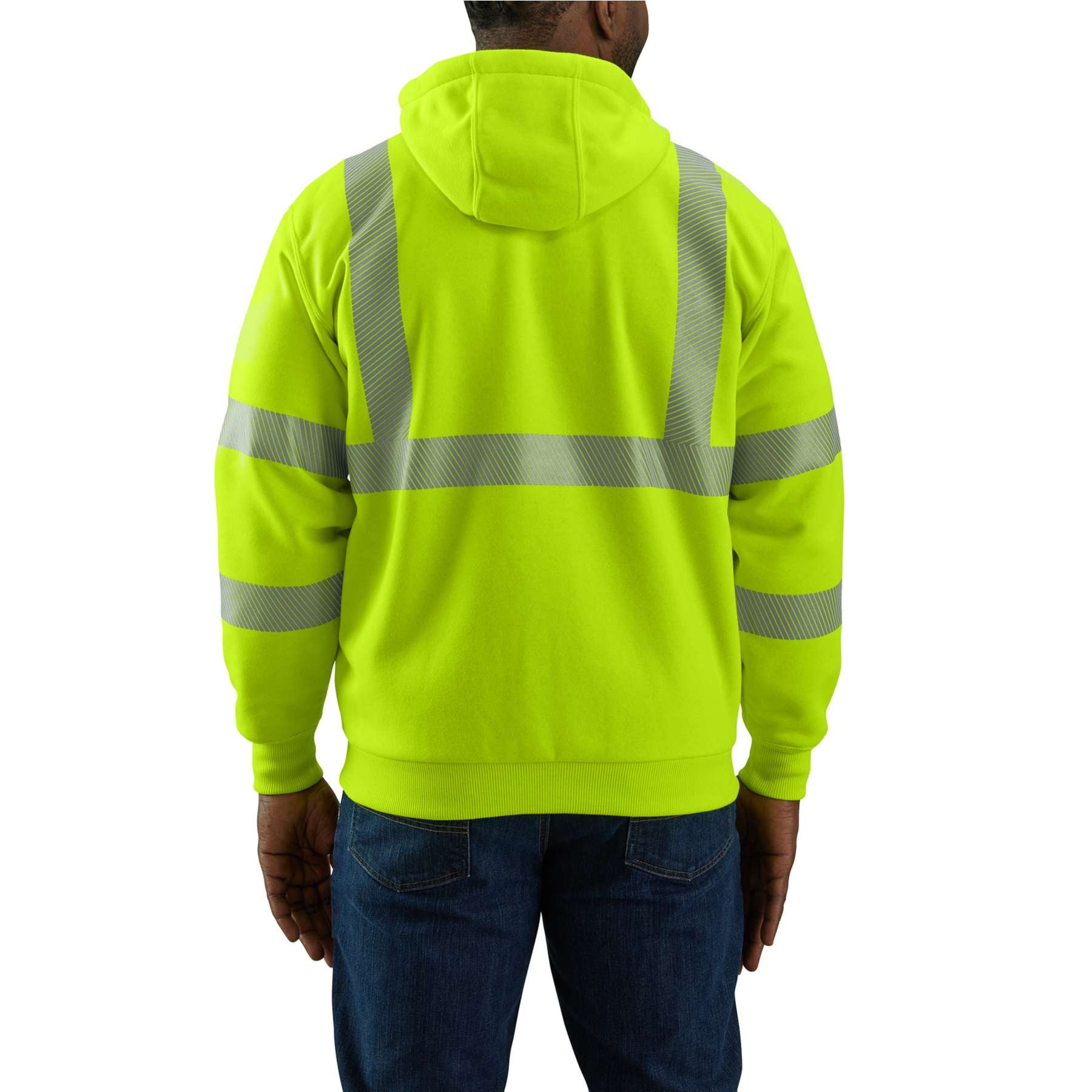 Carhartt Men's High-Visibility Thermal-Lined Full-Zip Class 3 Sweatshit
