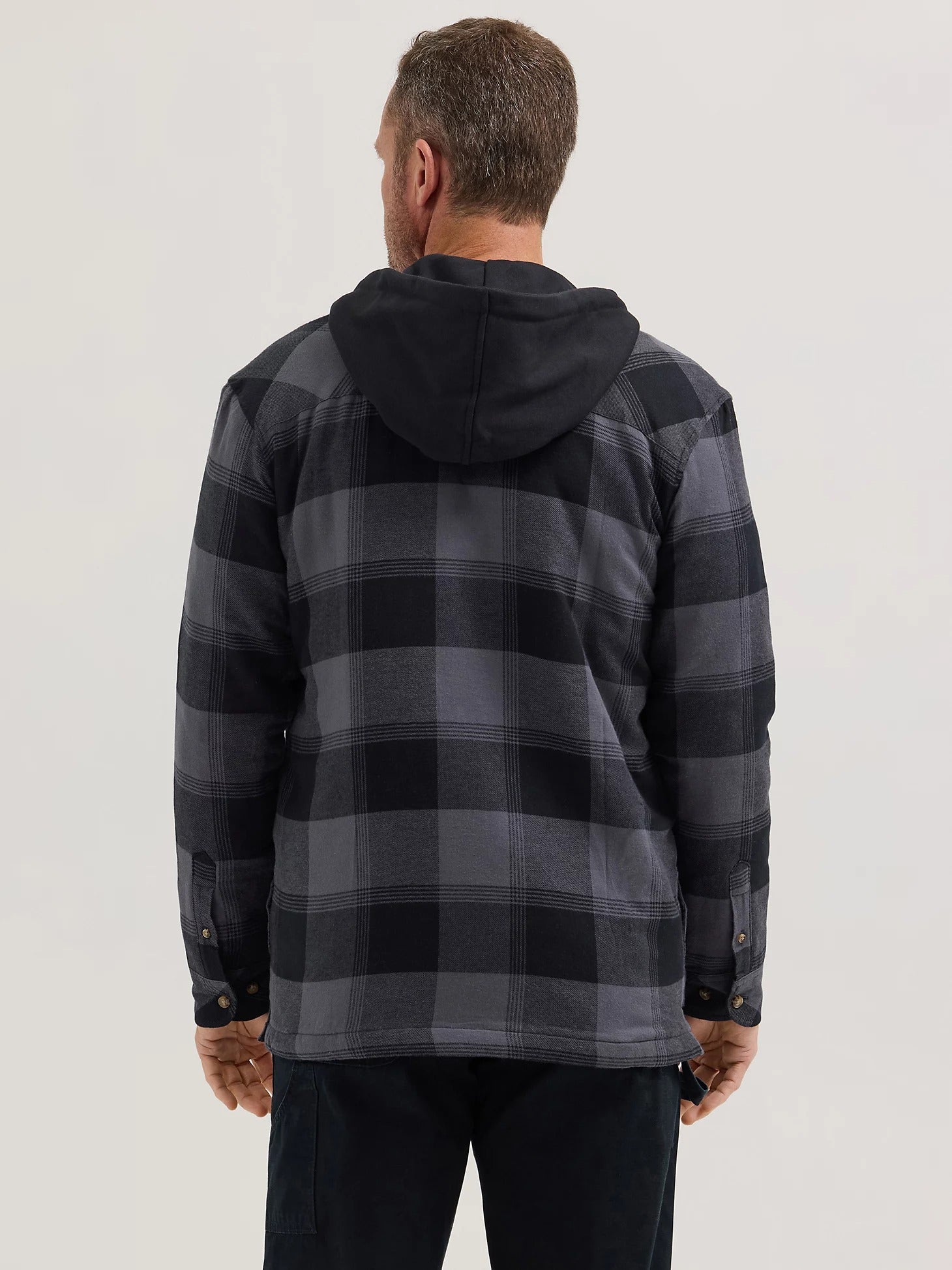 Wrangler Men's Riggs Workwear Long Sleeve Hooded Flannel Work Jacket