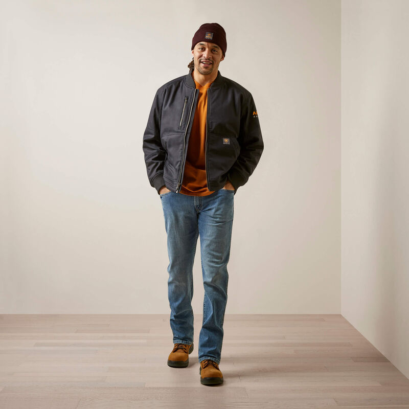 Ariat Men's Rebar Stretch Canvas Bomber Jacket