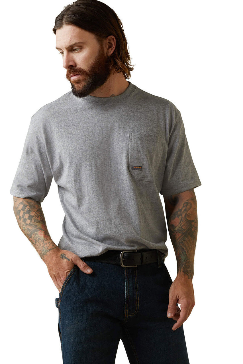 Ariat Men's Rebar Cottonstrong American Outdoors Short Sleeve T-Shirt