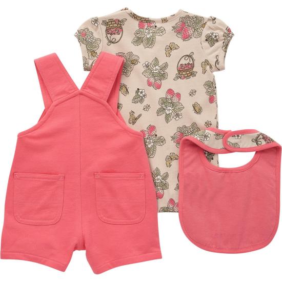 Carhartt Infant Short-Sleeve Bodysuit, Shortall, and Bib Set