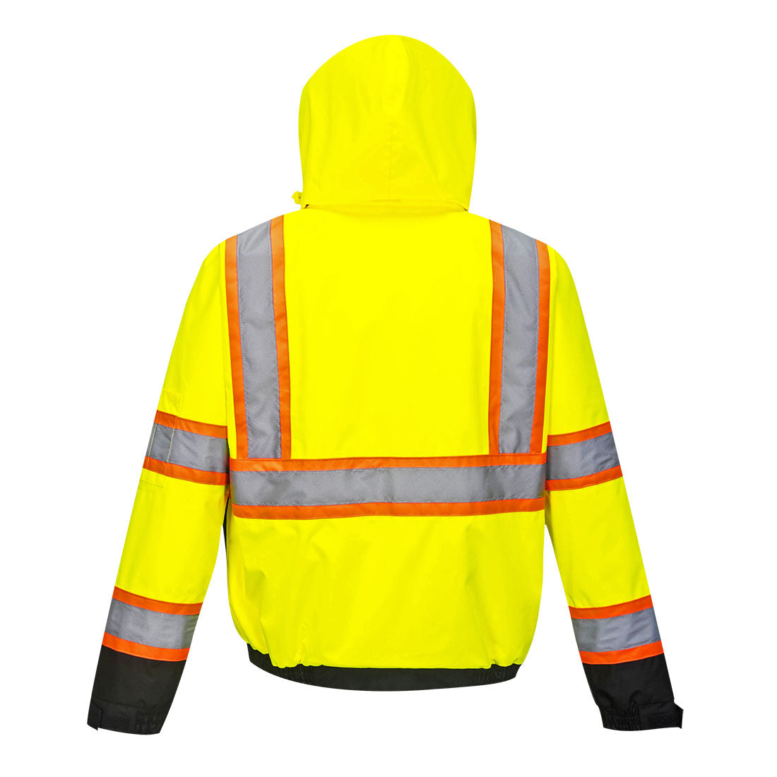 Portwest Men's Hi-Vis 2-in-1 Contrast Bomber Jacket