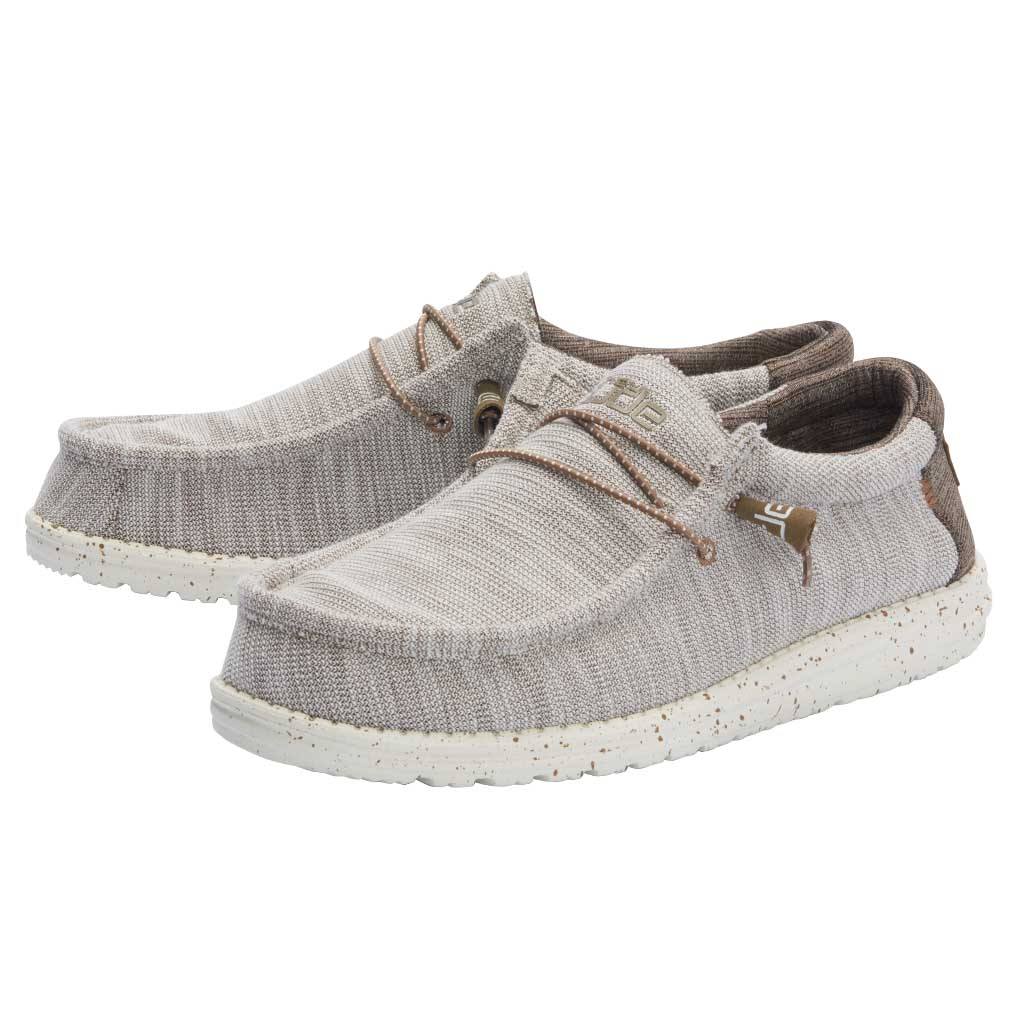Hey Dude Men's Wally Stretch Limestone