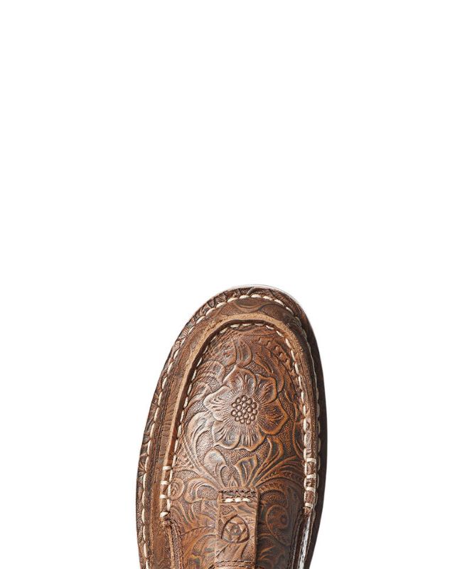 Ariat Women's Brown Floral Emboss Cruiser