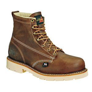 Thorogood Men's 6" Plain Toe Safety Toe Work Boot