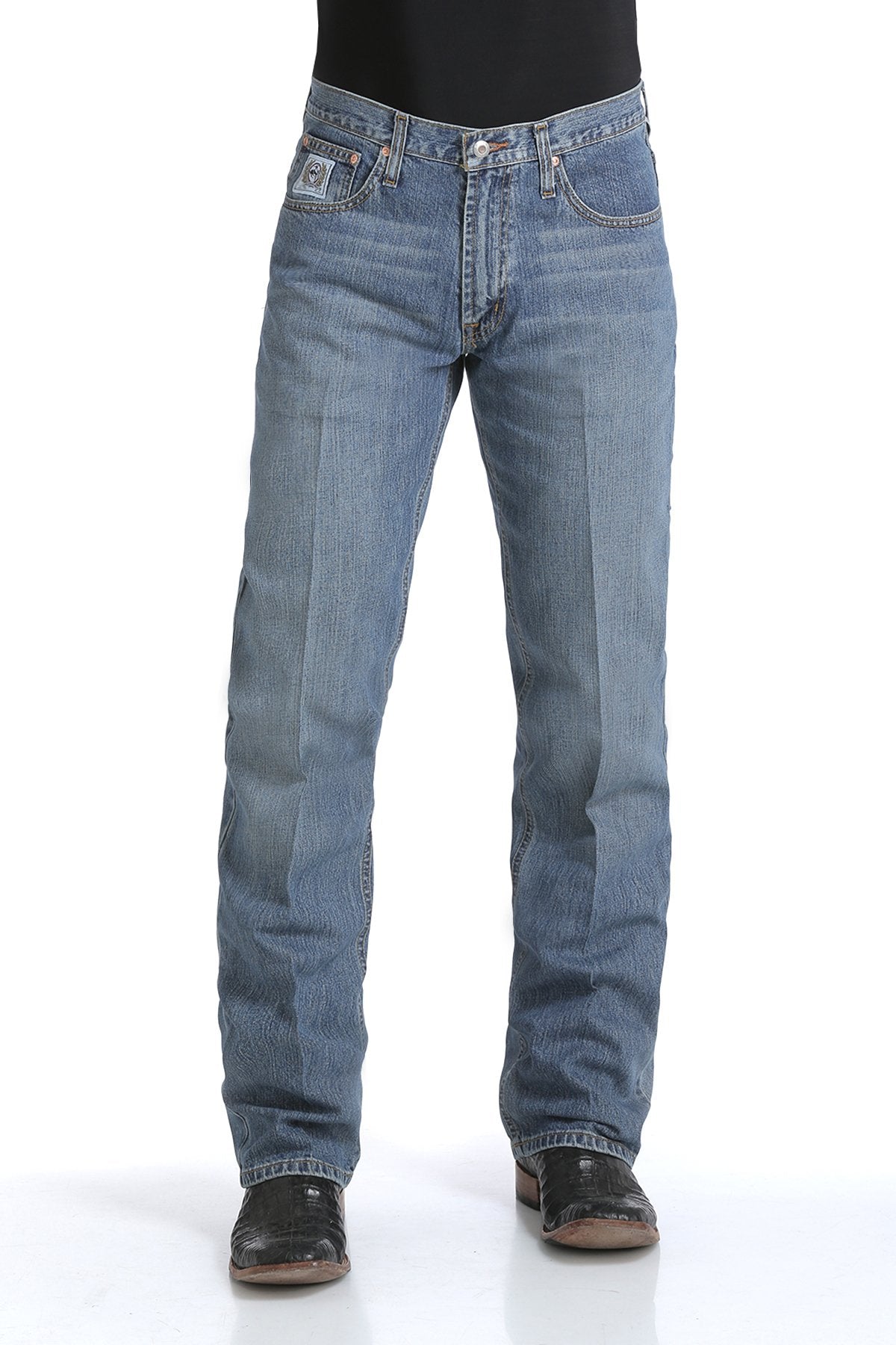 Cinch Men's Relaxed Fit White Label Mid Rise, Relaxed, Straight Leg Jean