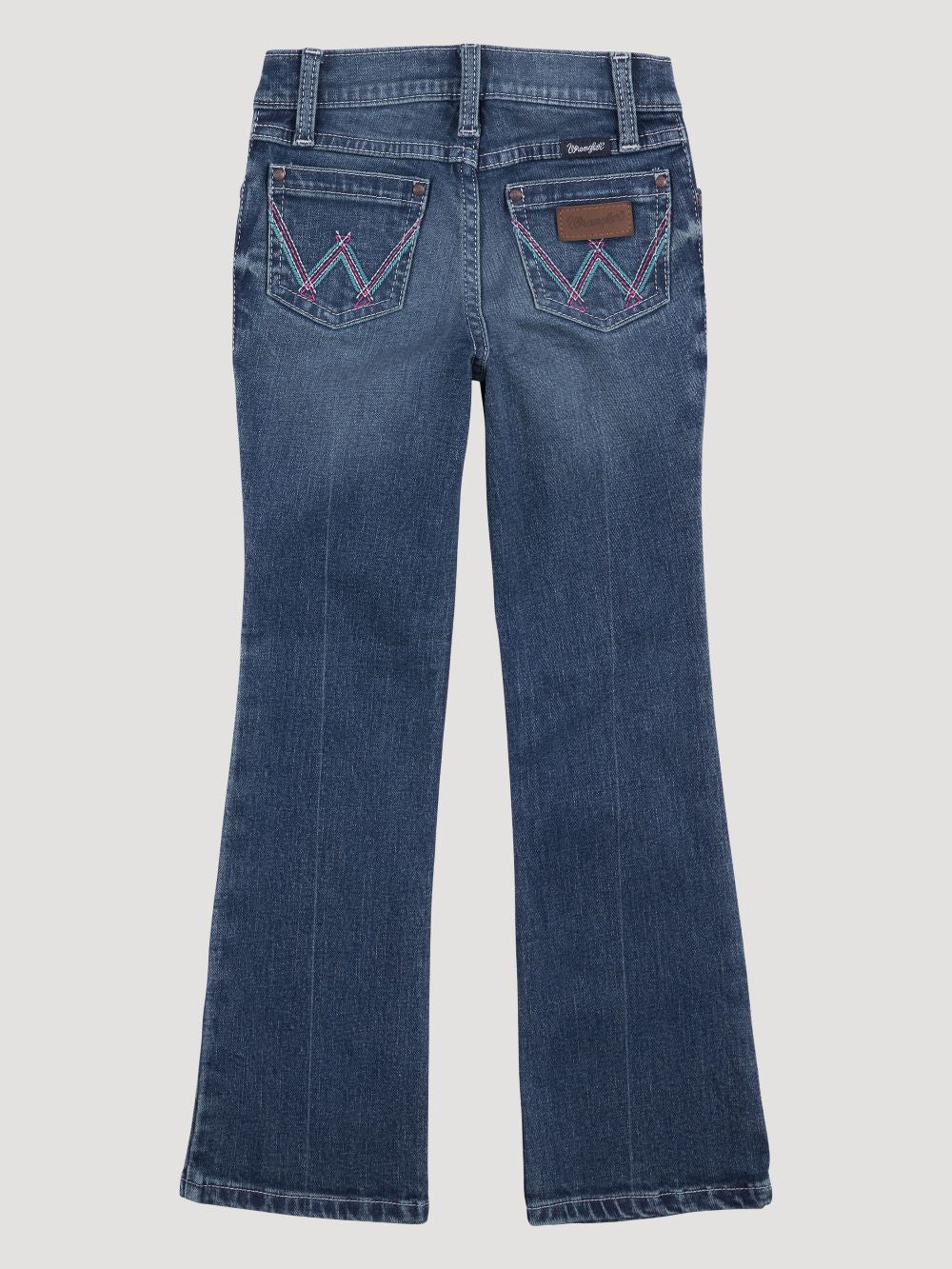 Wrangler Girl's Pink Stitch Bootcut Jean