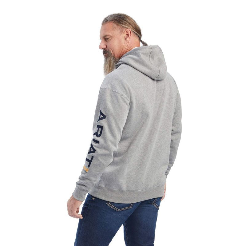 Ariat Men's Rebar Graphic Hoodie Heather Grey