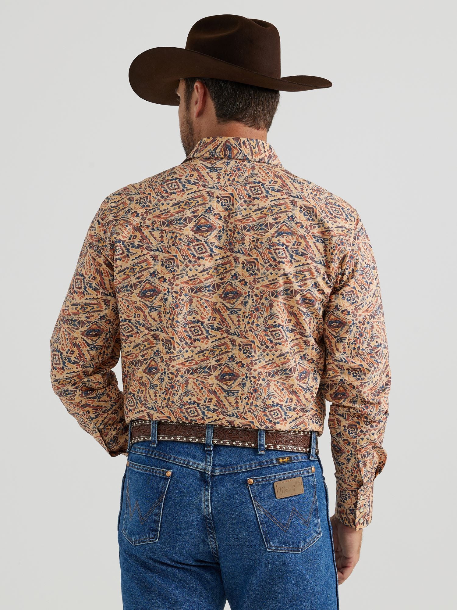 Wrangler Men's Checotah Long Sleeve Western Shirt