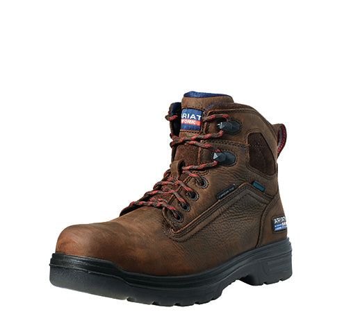 Ariat Men's Turbo 6" USA Assembled Waterproof Carbon Toe Work Boot