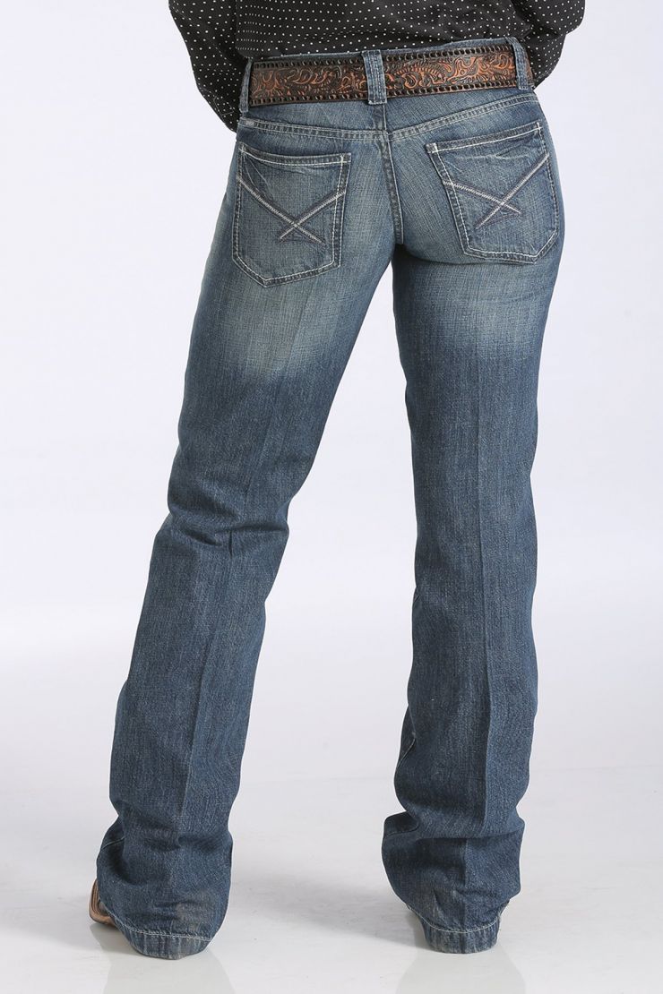 Cinch Women's Bailey Low Rise Relaxed Fit Straight Leg Jean