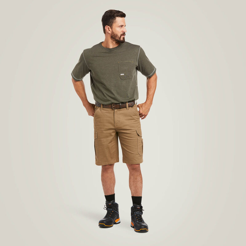 Ariat Men's Rebar Durastretch Made Tough Cargo 11" Short