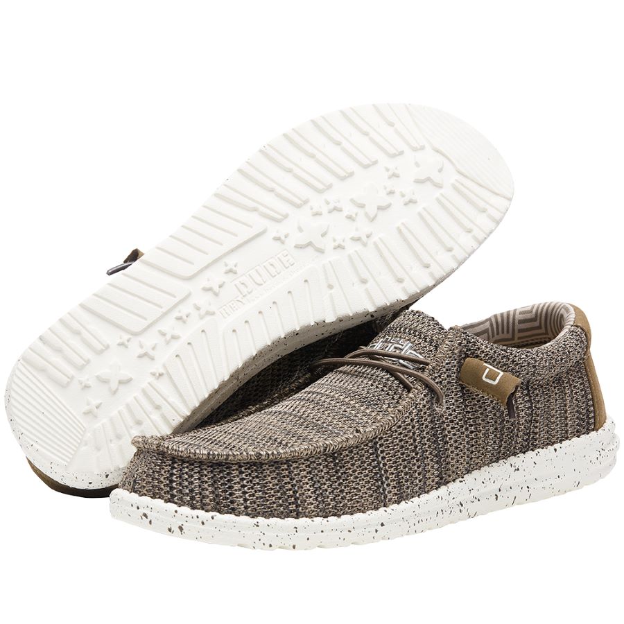 Hey Dude Men's Wally Sox Brown