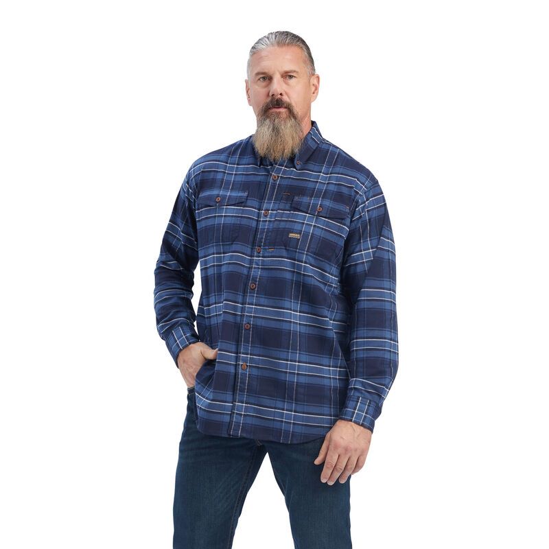 Ariat Men's Rebar Flannel Durastretch Work Shirt