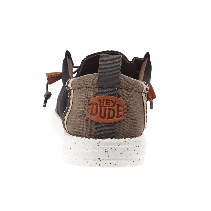 Hey Dude Men's Wally Craft Linen Black Shoes