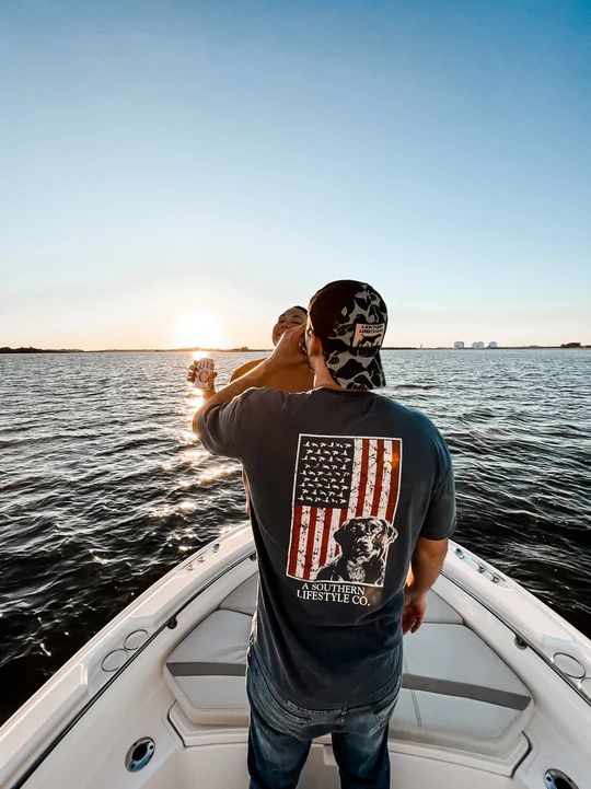 A Southern Lifestyle Co Men's Lab Flag T-Shirt