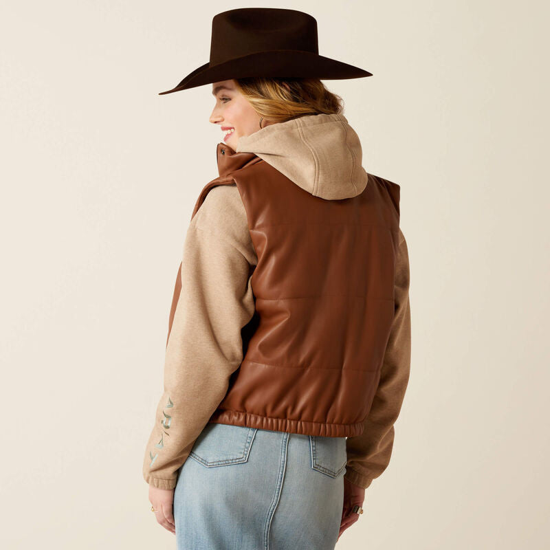 Ariat Women's Swirls Faux Leather Vest