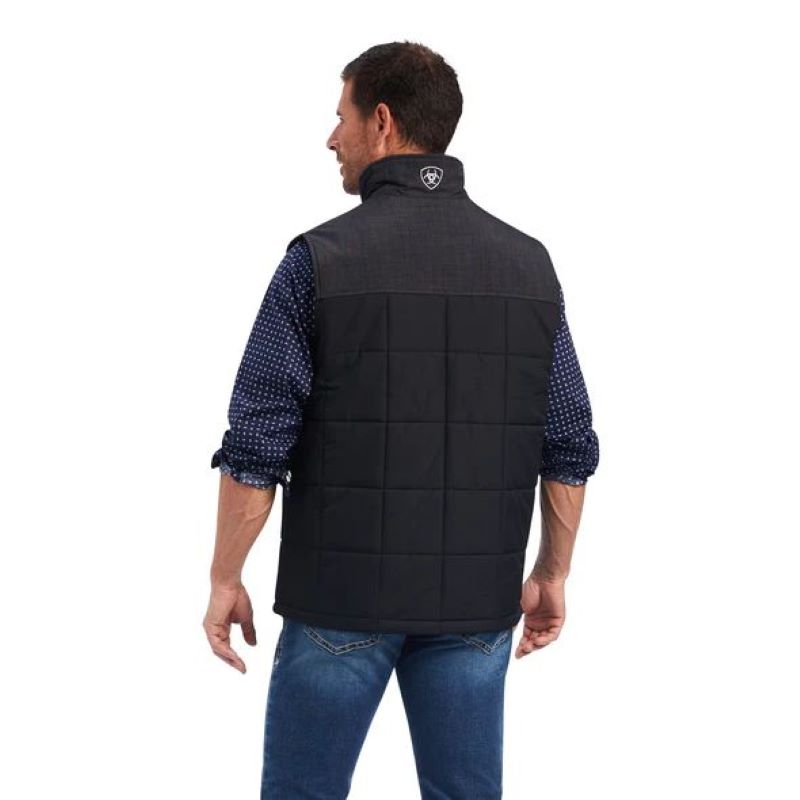 Ariat Men's Crius Insulated Vest Black/Heather