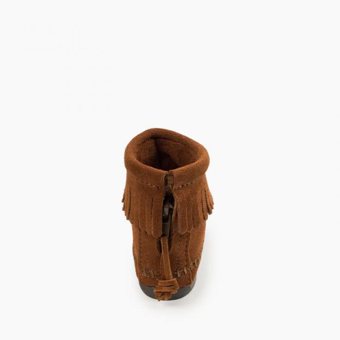 Minnetonka Child's Back Zip Hardsole Boot