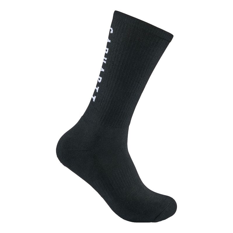 Carhartt Men's Force Midweight Logo Crew Sock 3 Pack