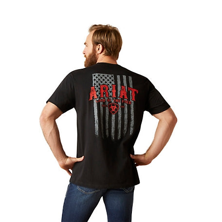 Ariat Men's Western Vertical Flag Short Sleeve Graphic T-Shirt