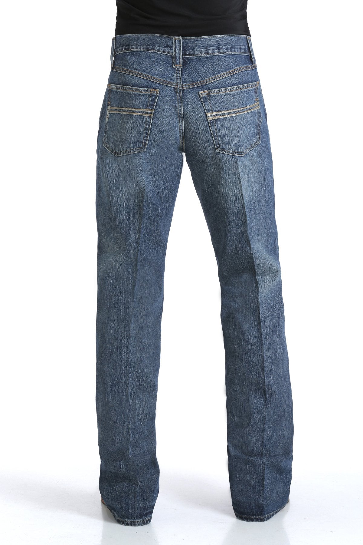 Cinch Men's Relaxed Fit Carter Mid Rise, Relaxed, 20" Boot Cut Jean