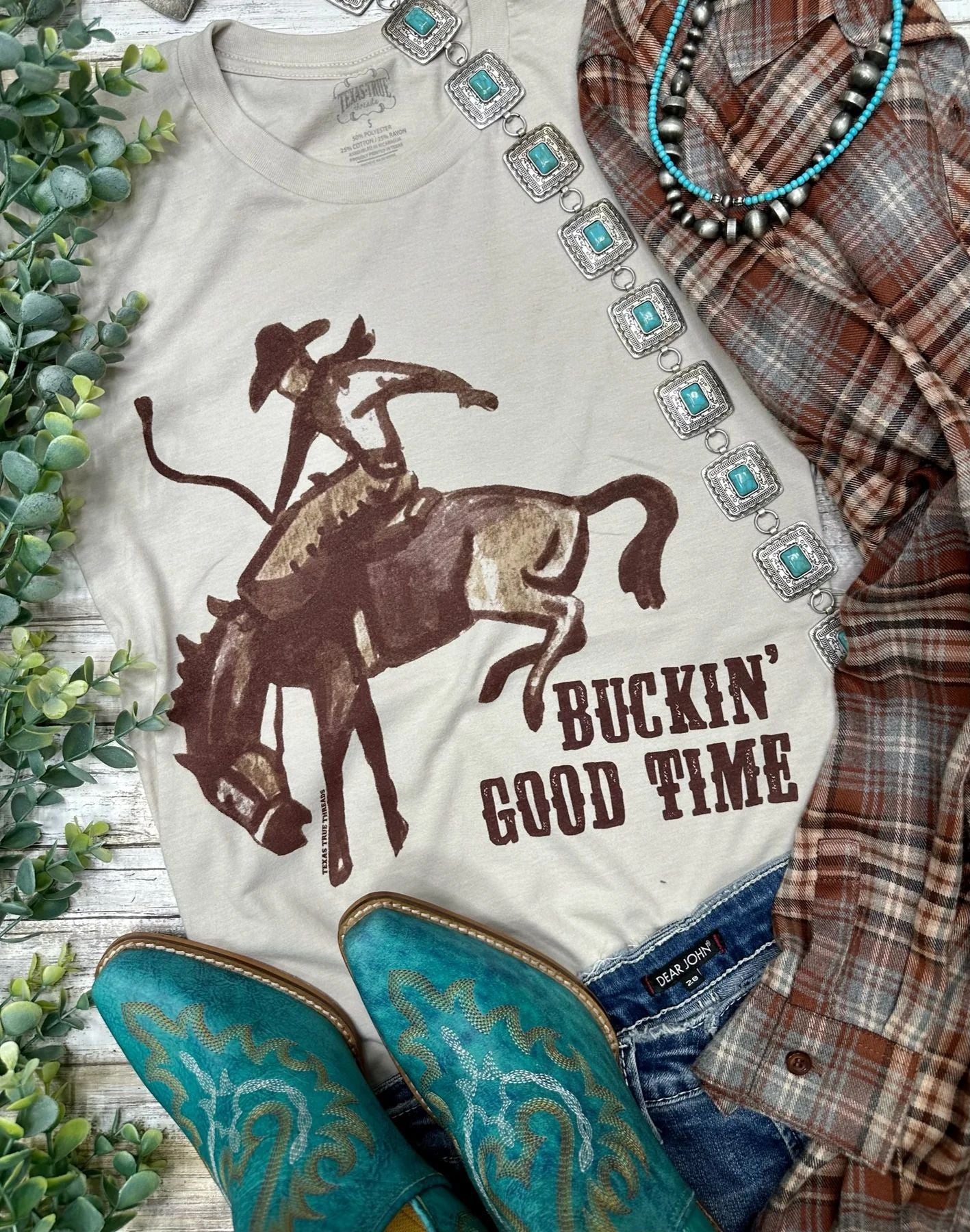 Texas True Threads Women's Buckin' Good Time Tee