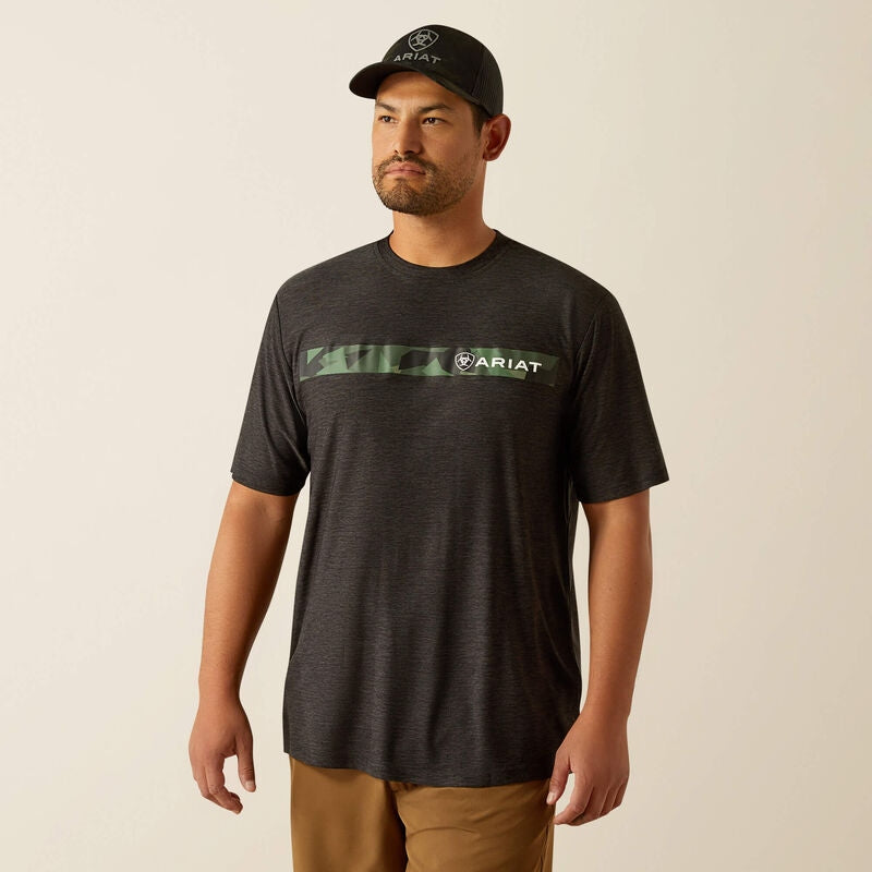 Ariat Men's Chest Camo Stripe Charger T-Shirt