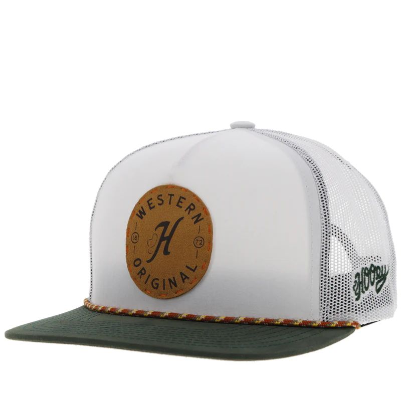 Hooey "Spur" Circle Leather Patch Hat