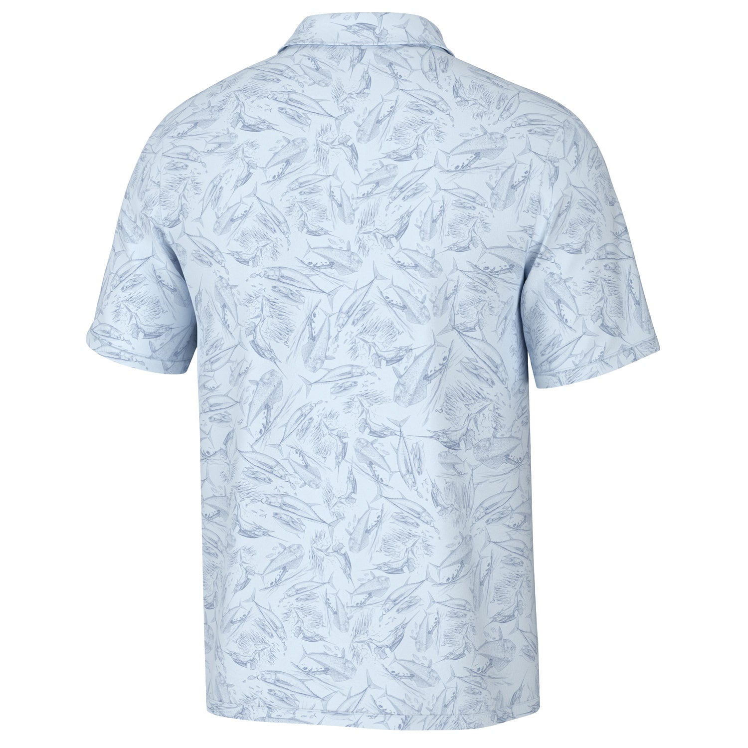 Huk Men's Pursuit Fish Chaos Polo