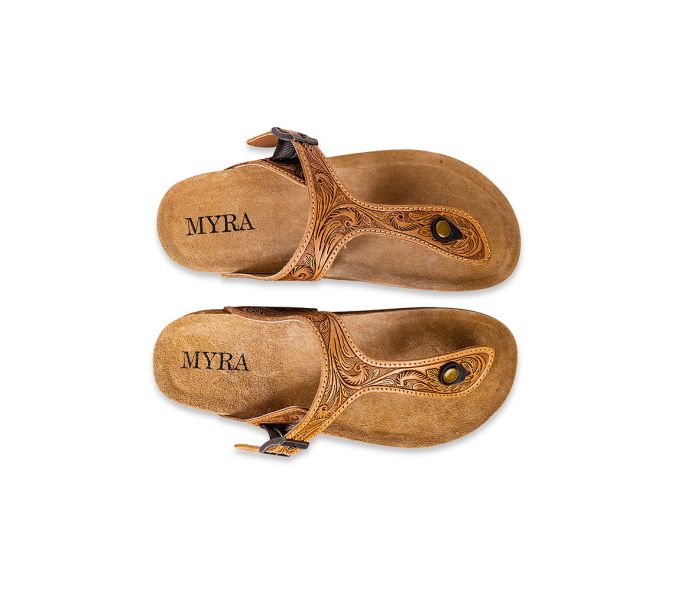 Myra Sadie Mesa Hand-tooled Sandals